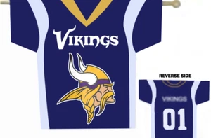 NFL Heavy Duty 30``X34``MINNESOTA/ VIKINGS BANNER2 - Picture 1 of 1