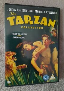 TARZAN THE APE MAN / TARZAN ESCAPES Johnny Weissmuller UK R2 DVD - EXCELLENT CON