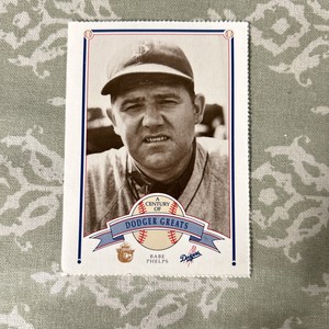 1989 Smokey The Bear Century Of Los Angeles Dodger Greats Babe Phelps #41!