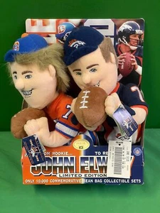 NFL Denver Broncos John Elway #7 Rookie to Retirement Ltd Ed Beanies nuovo con etichette - Foto 1 di 3
