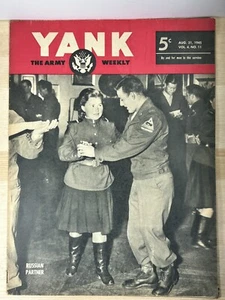 Vintage Aug. 31, 1945 Yank Magazine WWII - US Prisoner - Japan - Jeanne Crain - Picture 1 of 6