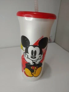 Disney Mickey Goofy Coca Cola Clip auf Plastikbecher Strohhalm Sport Quart Sammlerstück - Bild 1 von 12