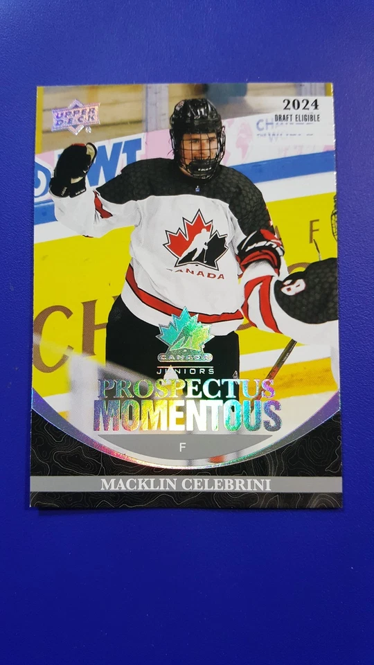 2023 TEAM CANADA JUNIORS PROSPECTUS MOMENTOUS CARDS  **YOU PICK FROM LIST*** - Image 1 of 1