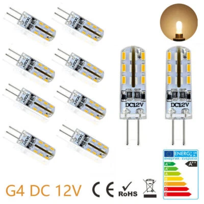 10x G4 LED Birne 3W DC12V  Warmweiß Leuchtmittel Stiftsockel = 20W Halogen Lampe - Bild 1 von 4