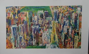 LeRoy Neiman "Manhattan Panorama" Art New York City NYC with C OA - Picture 1 of 1