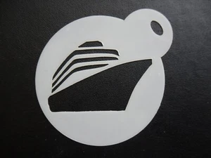 60mm cruise ship design cake, cookie, craft & face painting stencil - Picture 1 of 1