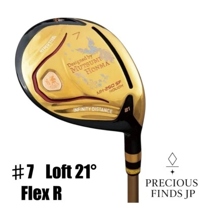 Club de golf Mutsumi Honma madera de calle 7W 21 MH250SF Phoenix FW Flex eje R Foto 1 de 4