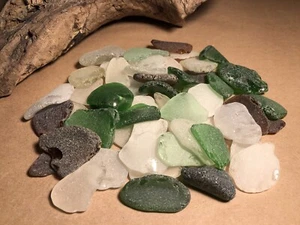 Genuine Atlantic Ocean Sea Glass 50 Pieces #58 - Picture 1 of 5