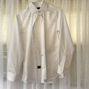 blu by polifroni 14 1/2 Regular Long Sleeve White Button Down Shirt - Picture 1 of 8