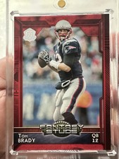 2015 TOPPS #308 TOM BRADY FANTASY 60TH #/60 Red Ice Prizm Refractor Chrome SSP