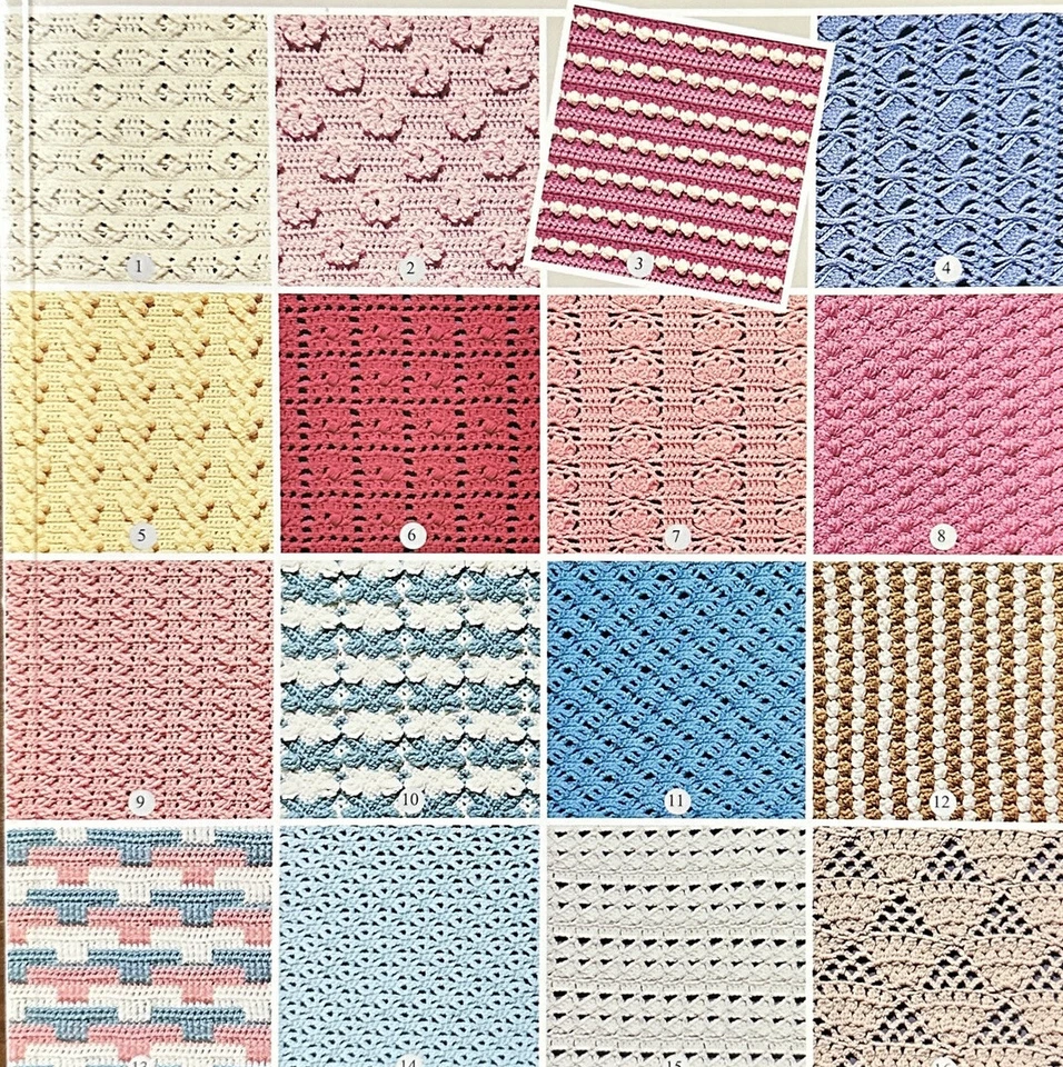 American School Of Needlework 101 Stitches/Squares For Afghans Lot (3) - Image 1 of 4