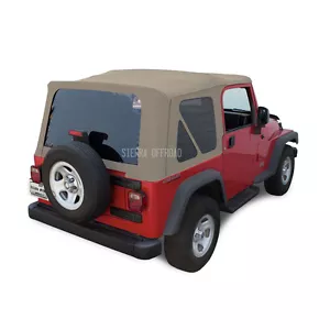 Jeep Wrangler TJ Soft Top, 03-06, Tinted Windows, Parchment Sailcloth - Bild 1 von 5