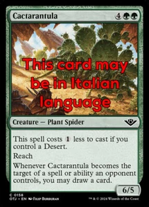 MTG CACTARANTULA FOIL EXC - CACTARANTOLA 158 - OTJ - MAGIC - Picture 1 of 1