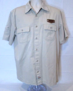 Avirex Herren Medium Beige Kurzarm Hemd mit Knopfleiste - Bild 1 von 6