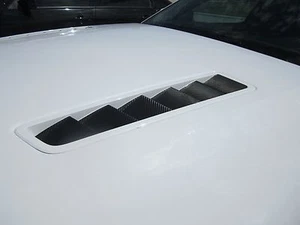 2013-2014 Mustang Carbon Fiber Hood Vent Decals Inserts Vinyl Stickers Graphics - Picture 1 of 1