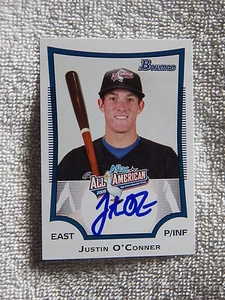 Tampa Bay Rays Justin O'Conner Signed 2009 Bowman AFLAC All-American Card Auto - Picture 1 of 1