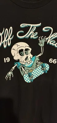 VANS Grim Reaper Men's T-Shirt Size Large, Black/Green, Short Sleeve, Crew Neck - Image 1 of 2