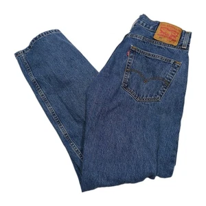 Levis 505 Jeans Mens 33x32 Medium Wash Denim Regular Fit Straight Leg Nice Fade - Picture 1 of 7