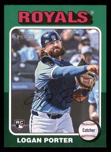 2024 Topps Heritage Green Border #625 Logan Porter Kansas City Royals RC - Picture 1 of 2