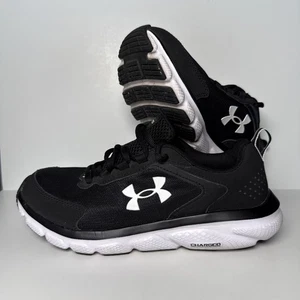 UNDER ARMOUR Charged Assert 9 Women's Black Running Shoes Sneakers 8.5 Wide - Picture 1 of 15