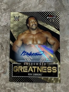 1/1 Superfractor 2021 Topps Finest WWE Legend Ron Simmons Auto Farooq APA - Picture 1 of 10