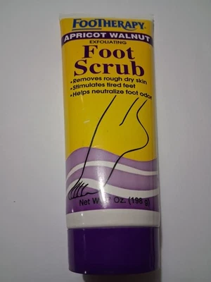 Footherapy Apricot Walnut Exfoliating Foot Scrub Rough Dry Skin Scales - Image 1 of 2