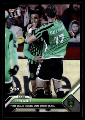 Owen Wolff 2023 Topps Now MLS #28 RC /244  - Image 1 of 2