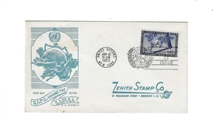 UNITED NATIONS 1953 FDC U.P.U. sent to Zenith Stamp Co. NY - Picture 1 of 2