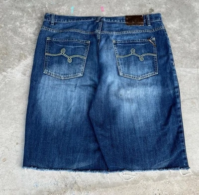 LRG Jeans Y2K Vintage Baggy Denim Shorts Men’s 40x13 Grunge Streetwear - Image 1 of 4