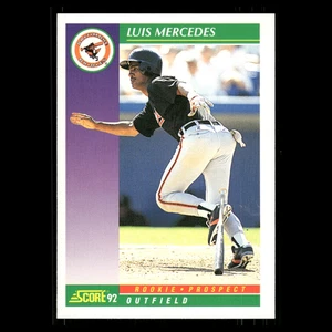Tarjeta de béisbol Luis Mercedes novato #826 1992 puntuación Baltimore Orioles MLB - Imagen 1 de 3