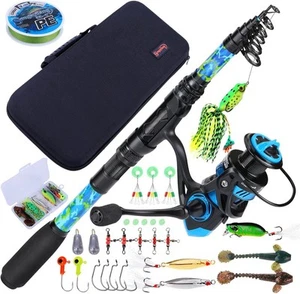 Sougayilang Fishing Rod and Reel Combos with Telescopic Fishing Pole Spinning... - Picture 1 of 11