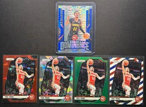2024-25 Panini Prizm Trae Young Dominance #20 Blue Pulsar Prizm/99 y lote base-5 - Imagen 1 de 6