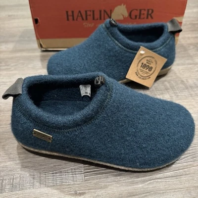 Haflinger Guido Wool Adjustable Slip On Slippers in Green Fir Women Size 8 - Image 1 of 4
