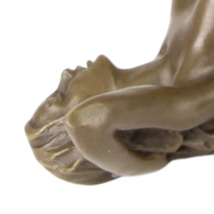 Bronze Figurine Pair – Two Women Artistic Sculpture, Decorative Home Art - Picture 1 of 6