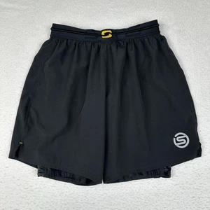 SKINS Compression Series 3 Shorts Men's Medium Athletic Running Cycling Black - Picture 1 of 7