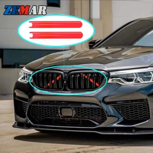 2 piezas de rayas de parrilla delantera para BMW 5 6 serie 7 F10 X1 X2 M insertos de rejilla eléctrica - Imagen 1 de 12