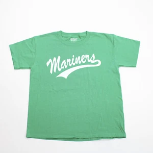 Gildan Dry Blend Short Sleeve Shirt Youth Green Used - Picture 1 of 1