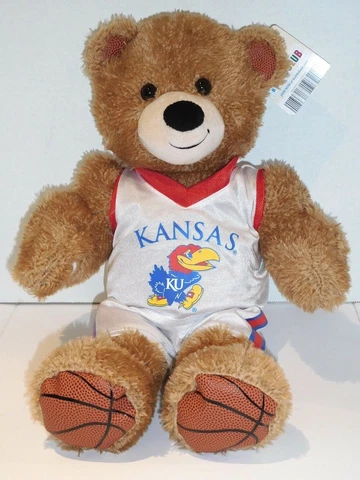TALKING BUILD A BEAR KANSAS BASKETBALL SAYS ROCK CHALK JAYHAWK GO KU NEW Cover