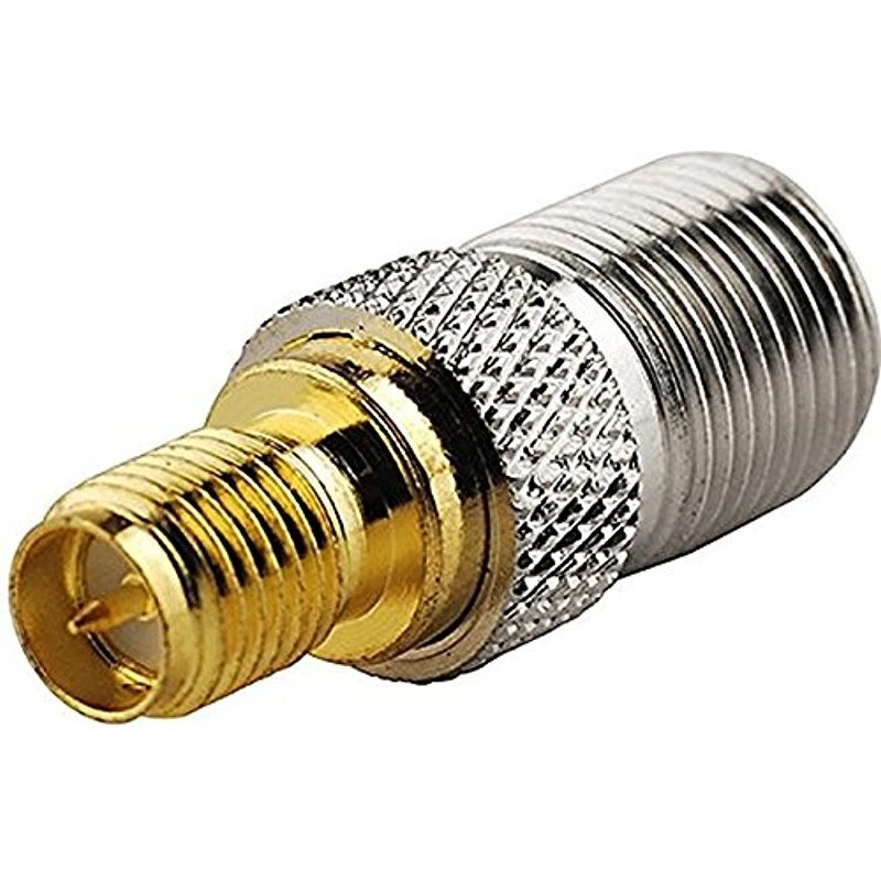 2pc RF Adapter F Jack Female Socket to RP-SMA Jack Male Pin Straight High Qual - Image 1 of 1