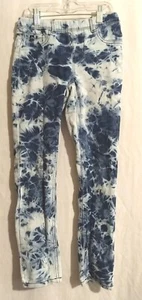 Size M(⅞) Jordache girl blue tie dye jegging pants - Picture 1 of 3