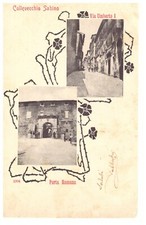 COLLEVECCHIO SABINO RIETI stupenda cartolina f piccolo v 1907 2 vedutine