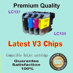 12 x LC137XL LC135 XL w/chip Ink Compatible with Brother MFC-J4510DW MFC-J4710DW - Picture 1 of 1