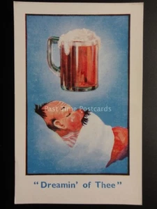 Comic Postcard: Drinking / Beer / Real Ale Theme DREAMIN OF THEE - Picture 1 of 2
