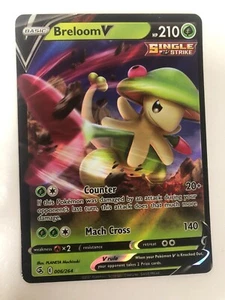 Pokemon Breloom V SWSH08 Fusion Strike 2021 NM Foil 006/264 - Box 1 - Picture 1 of 2