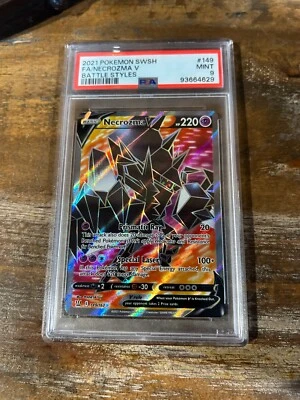 POKEMON 2021 Battle Styles Full Art NECROZMA V #149 PSA 9 Mint RARE - Image 1 of 2