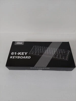 Royal Kludge RK61 Tri-Modes Keyboard Wireless Yellow Backlit - Brown Switches - Image 1 of 4