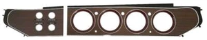 For 70-71 Barracuda Cuda Challenger Woodgrain Rallye Gauge/Switch Bezel Set Vert - Bild 1 von 1