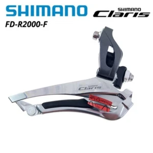 SHIMANO R2000 2x8 Speed FD Front Derailleur Silver Braze On Road Bike Bicycle - Picture 1 of 6
