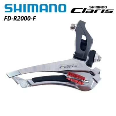 SHIMANO R2000 2x8 Speed FD Front Derailleur Silver Braze On Road Bike Bicycle - Image 1 of 4