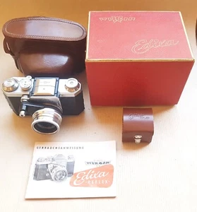 "Edixa Reflex" 1954, No. 77877, Westanar 2.8/50, Excellent Condition, Near Mint - Picture 1 of 21